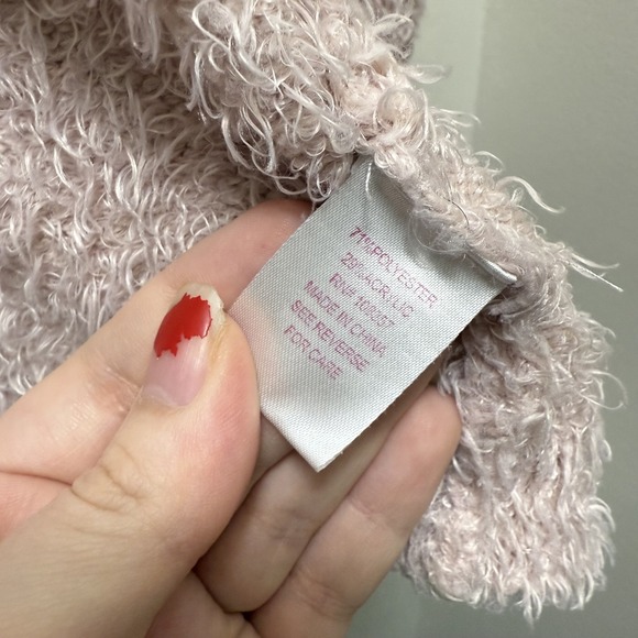 Design History Fuzzy‎ Knit Cardigan Dusty Rose Pink Open Front Pockets Size S - Picture 4 of 4